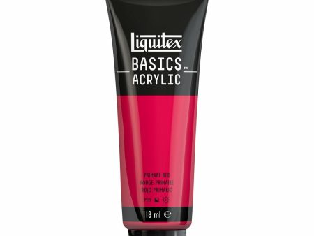 Akryyliväri 118ml 415 Primary Red Liquitex Basics Acrylic Online Hot Sale