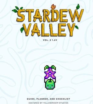 1.6v Stardew Valley: The Original Fanmade Gaming Guide, Planner, and Checklist: Hardbound Cover on Sale