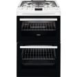 Zanussi ZCG43250WA Gas Cooker with Double Oven White Fashion