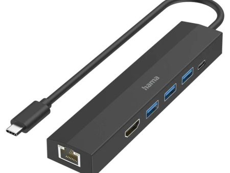 Hama USB-C Multiport Hub - Black | 505484 Hot on Sale