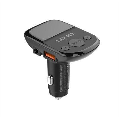 LDNIO C706Q 25W QC3.0 Bluetooth 5.0 FM Transmitter Car Charger with Dual USB + 1 Audio Input Port Online