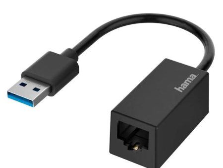 Hama USB Plug LAN Ethernet Network Adapter - Black | 437266 on Sale